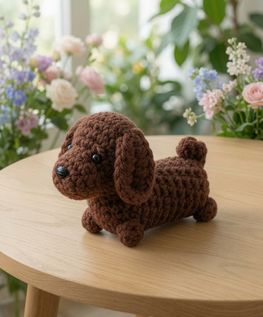 Mini Crochet Dog Collection | Dachshund & Puppy Amigurumi Dog Mom Gift