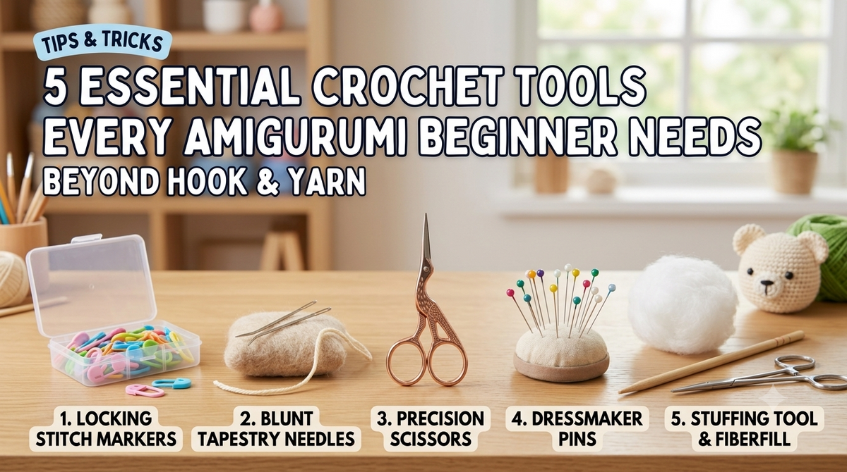 5 Essential Crochet Tools Every Amigurumi Crafter Needs (Beyond Hook & Yarn)