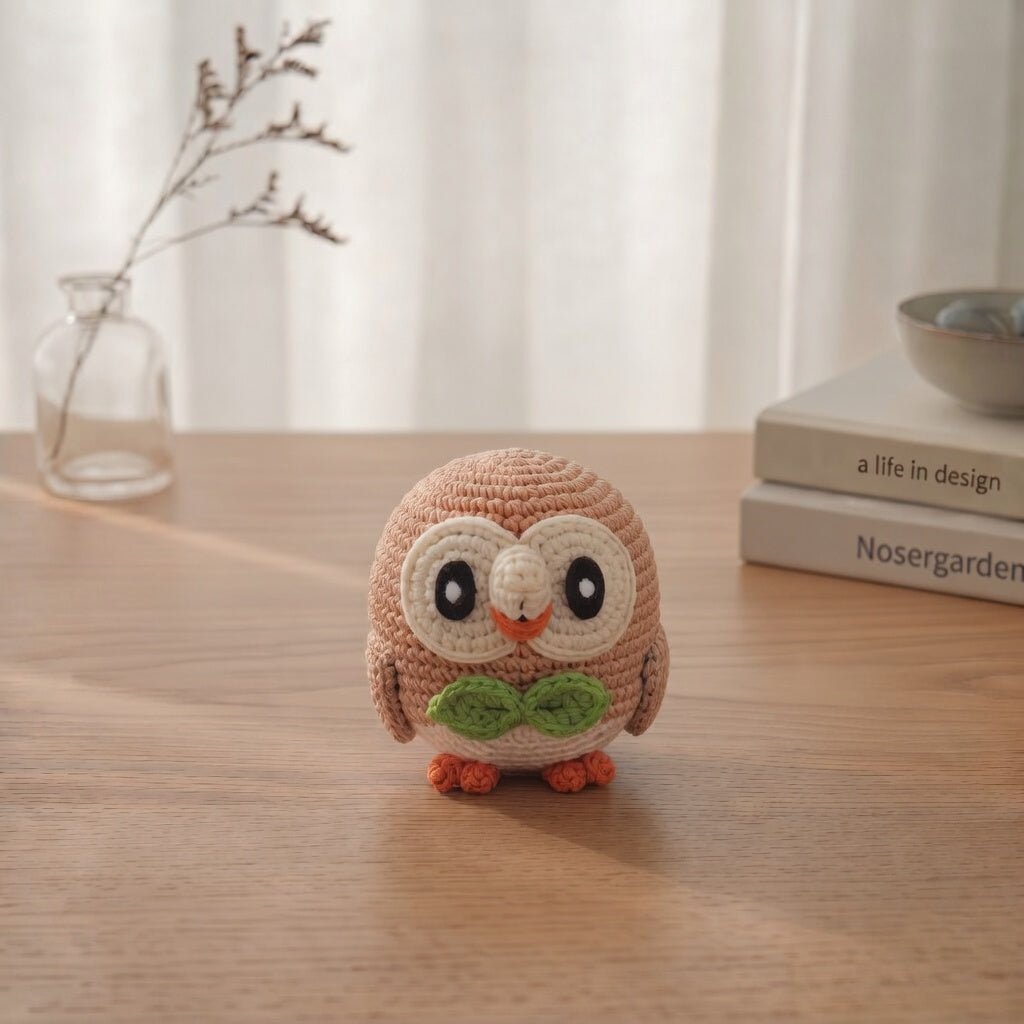 Crochet Mini Monster Keychain — Cute Collectible Creature Charm, Handmade Kawaii Critter Gift