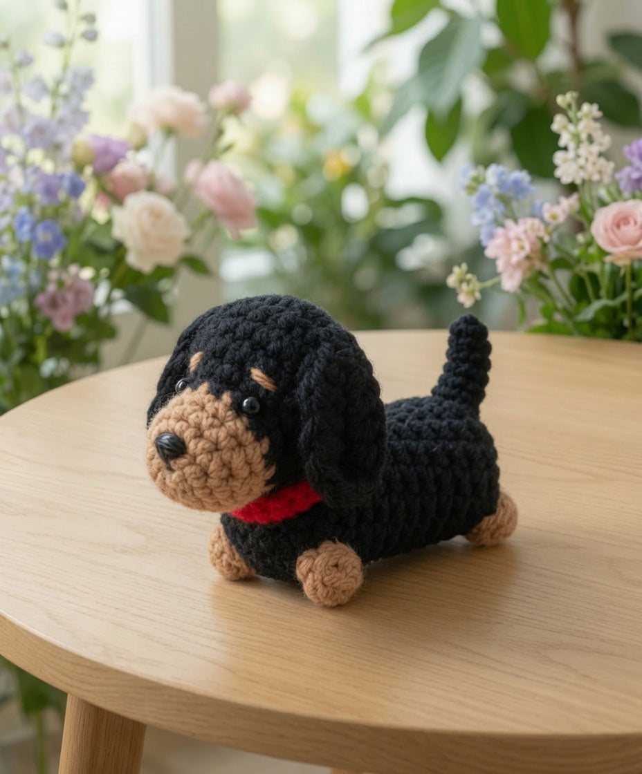 Mini Crochet Dog Collection | Dachshund & Puppy Amigurumi Dog Mom Gift