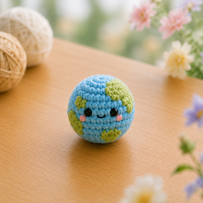 Handmade Crochet Solar System & Rocket Plushie Collection | Space Amigurumi Stuffed Toys Set