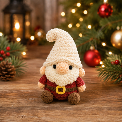 Handmade Crochet Christmas Gnome Plushie Collection | Festive Winter Amigurumi Stuffed Toy Set