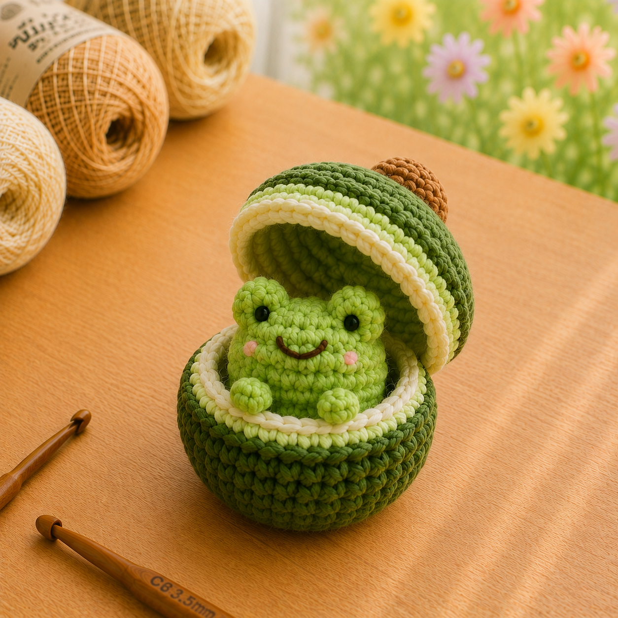 Handmade Crochet Fruit Pod Animals Plushie Collection | Surprise Amigurumi Stuffed Toy Set