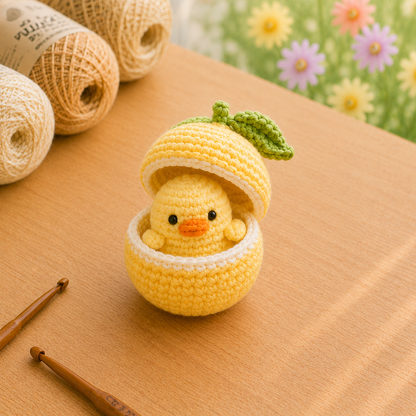 Handmade Crochet Fruit Pod Animals Plushie Collection | Surprise Amigurumi Stuffed Toy Set