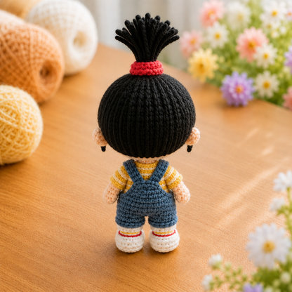 Handmade Crochet Agnes Doll from Minions | Soft Milk Cotton Amigurumi Stuffed Toy