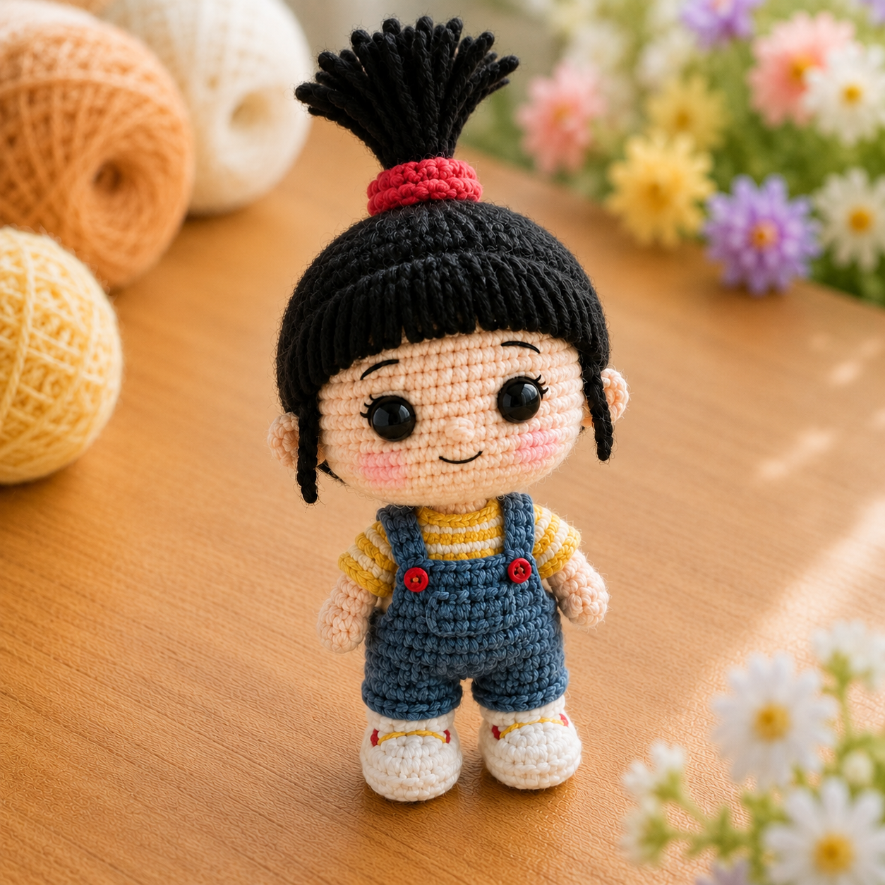 Handmade Crochet Agnes Doll from Minions | Soft Milk Cotton Amigurumi Stuffed Toy