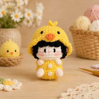 Handmade Crochet Animal Costume Doll Plushie Collection | Soft Milk Cotton Amigurumi Stuffed Toy