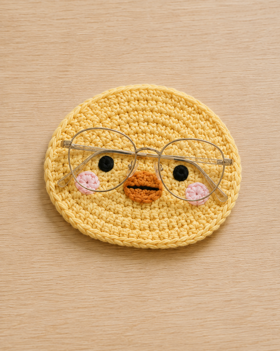 Handmade Crochet Animal & Fruit Coasters Set | Amigurumi Mug Rugs & Glasses Holders