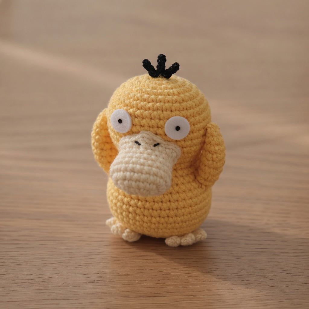 Crochet Mini Monster Keychain — Cute Collectible Creature Charm, Handmade Kawaii Critter Gift