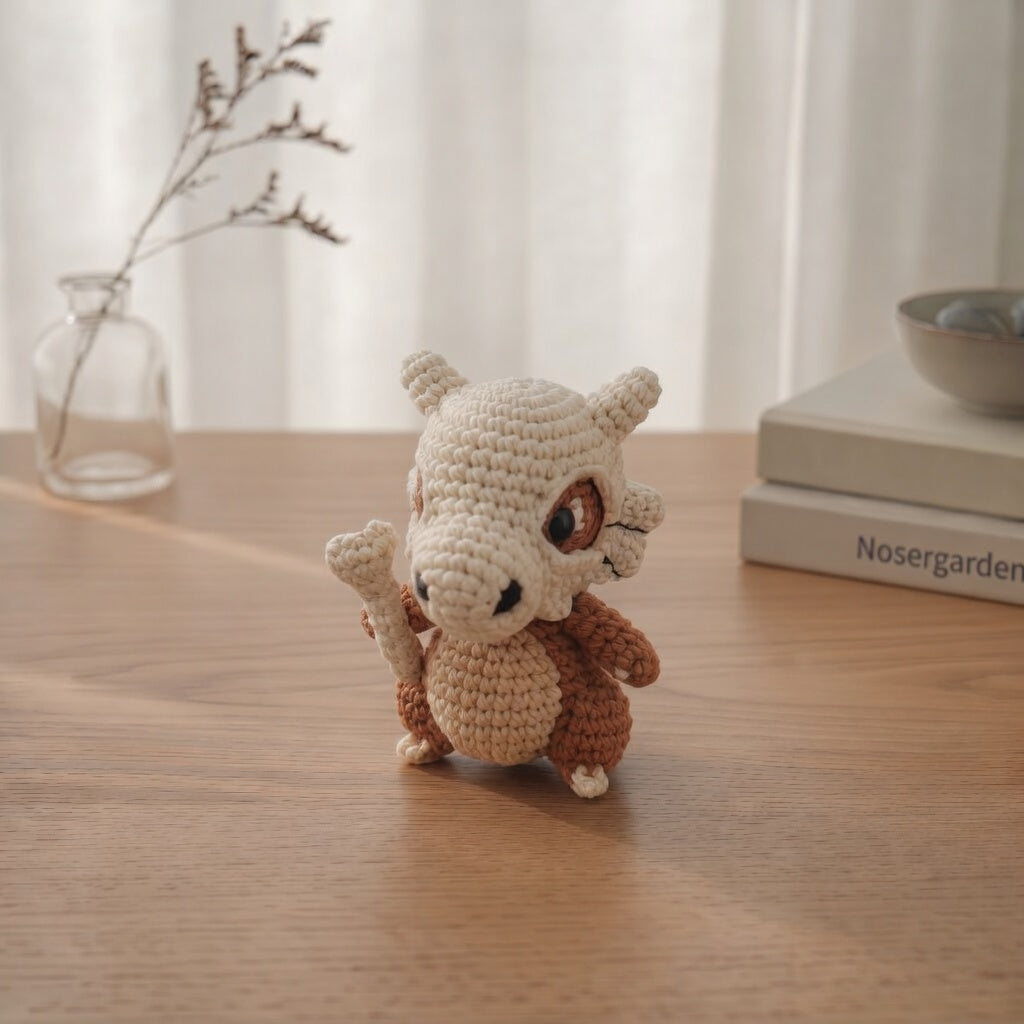 Crochet Mini Monster Keychain — Cute Collectible Creature Charm, Handmade Kawaii Critter Gift