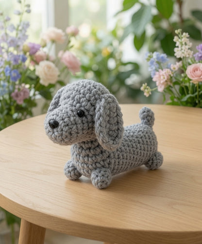 Mini Crochet Dog Collection | Dachshund & Puppy Amigurumi Dog Mom Gift