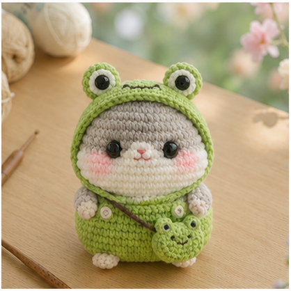 Handmade Crochet Hamster Plushie Collection | Soft Milk Cotton Amigurumi Stuffed Animal Set