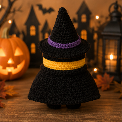 Spooky-Cute Crochet Yellow Henchman Plushie | Handmade Amigurumi Halloween Stuffed Toy