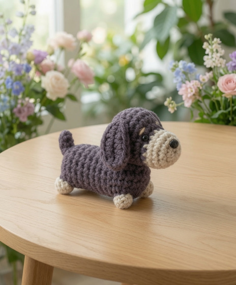 Mini Crochet Dog Collection | Dachshund & Puppy Amigurumi Dog Mom Gift